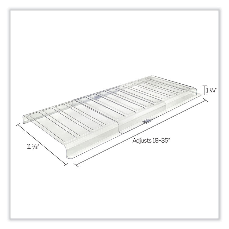 Under Furniture Air Deflector, 11 x 20 x 1.25, Clear 6