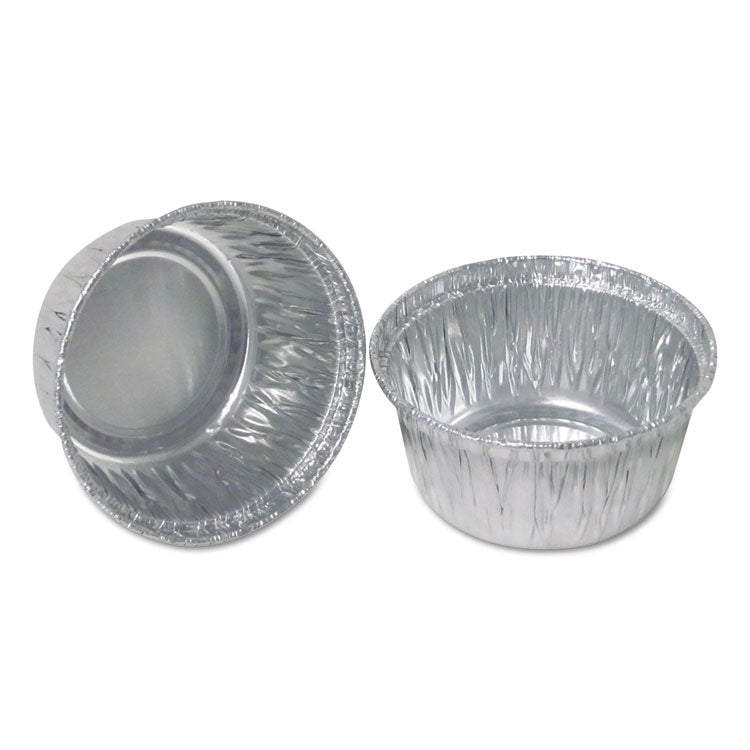 Aluminum Round Containers, 4 Oz, 3" Diameter X 1.56"h, Silver, 1,000/carton 1