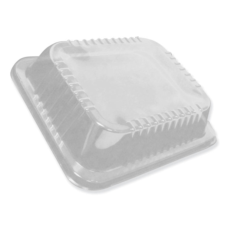 Dome Lids for 12.63 x 10.5 Oblong Containers, 2.5" Half Size Steam Table Pan Lid, High Dome, Clear, Plastic, 100/Carton 1