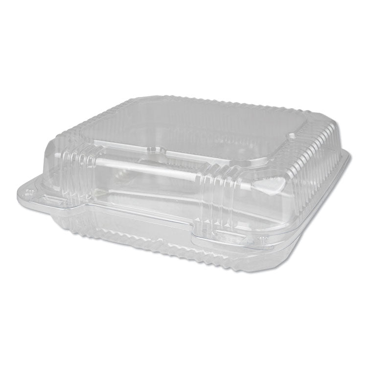 Plastic Clear Hinged Containers, 3-Compartment, 5 Oz/5 Oz/15 Oz, 8.88 X 8 X 3, Clear, 250/carton 1