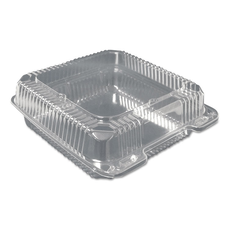 Plastic Clear Hinged Containers, 9 X 8.63 X 3, Clear, 200/carton 1