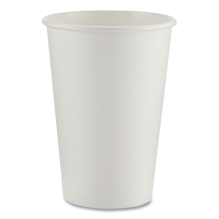 Paper Hot Cups, 16 Oz, White, 50/sleeve, 20 Sleeves/carton 2