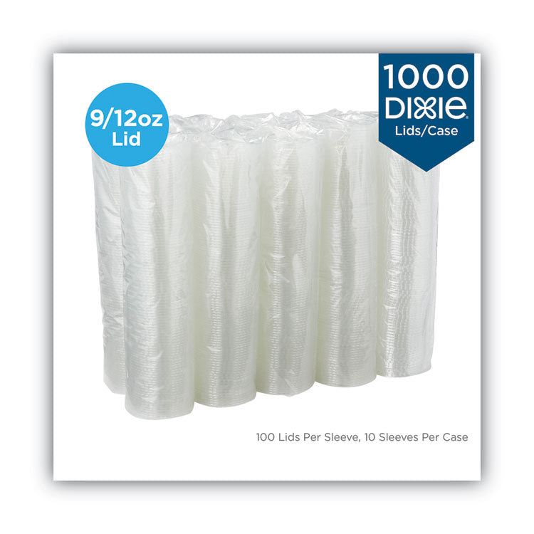 Cold Drink Cup Lids, Fits 9 Oz To 12 Oz Plastic Cold Cups, Clear, 100/sleeve, 10 Sleeves/carton 3