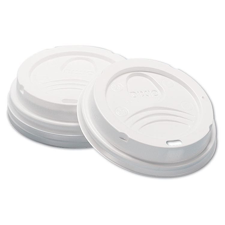 Dome Hot Drink Lids, Fits 8 Oz Cups, White, 100/sleeve, 10 Sleeves/carton 1