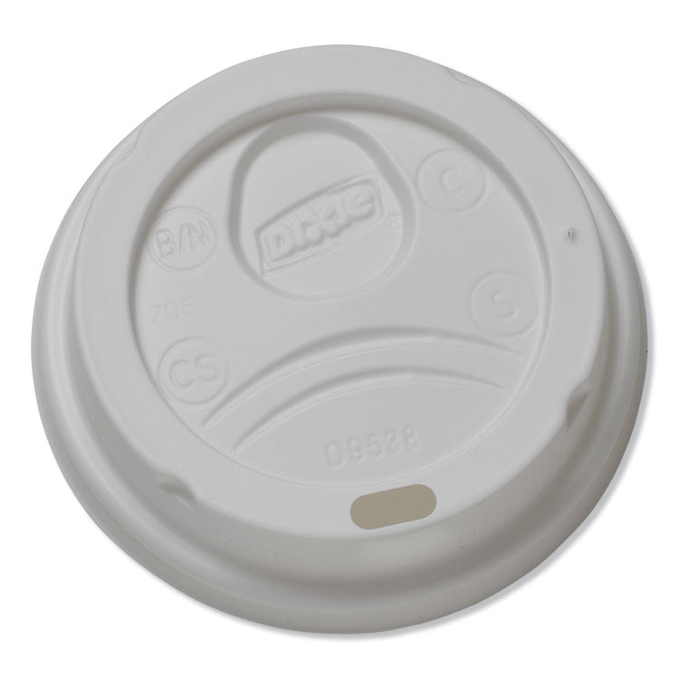 Dome Hot Drink Lids, Fits 8 Oz Cups, White, 100/sleeve, 10 Sleeves/carton 2