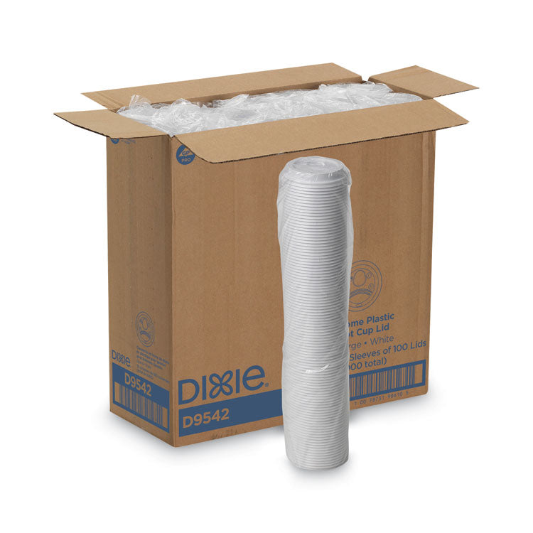 Dome Drink-Thru Lids, Fits 10 Oz To 16 Oz Paper Hot Cups, White, 1,000/carton 1