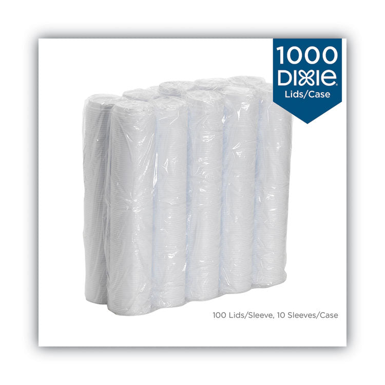 Dome Drink-Thru Lids, Fits 10 Oz To 16 Oz Paper Hot Cups, White, 1,000/carton 3