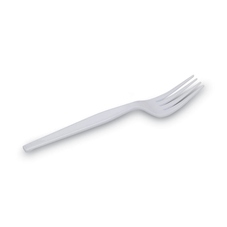 Plastic Cutlery, Heavyweight Forks, White, 1,000/carton 5