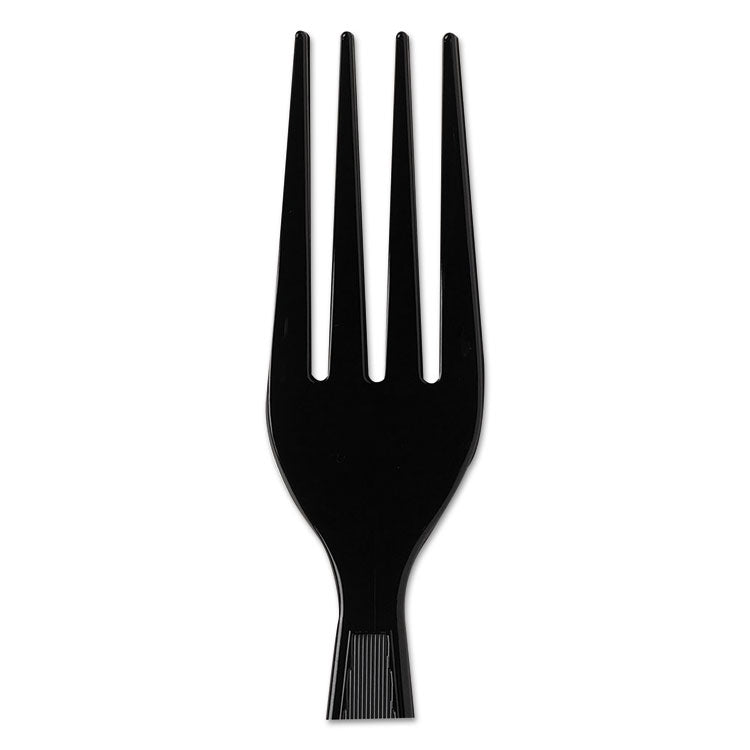 Plastic Cutlery, Heavyweight Forks, Black, 1,000/carton 3