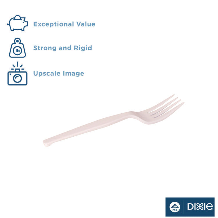 Plastic Cutlery, Heavy Mediumweight Fork, 1,000 Carton 3