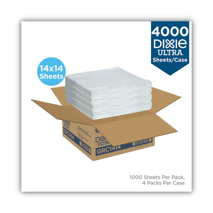 All-Purpose Food Wrap, Dry Wax Paper, 14 X 14, White, 1,000/carton 2