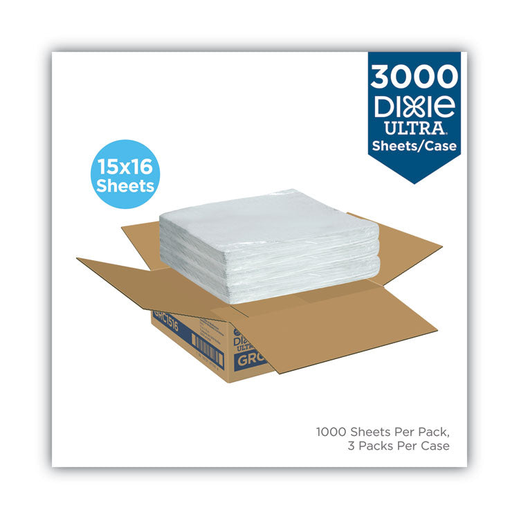 All-Purpose Food Wrap, Dry Wax Paper, 15 X 16, White, 1,000/carton 2