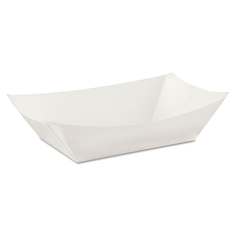 Kant Leek Polycoated Paper Food Tray, 3 Lb Capacity, 5.88 X 8.4 X 2, White, 250/pack, 2/pack/carton 1