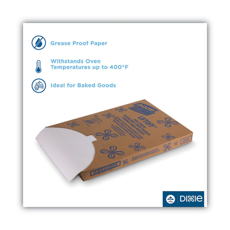 Greaseproof Liftoff Pan Liners, 16.38 X 24.38, White, 1,000 Sheets/carton 2