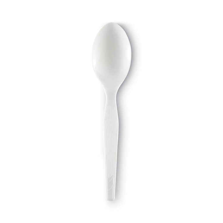 Plastic Cutlery, Heavy Mediumweight Teaspoons, White, 1,000/carton 2