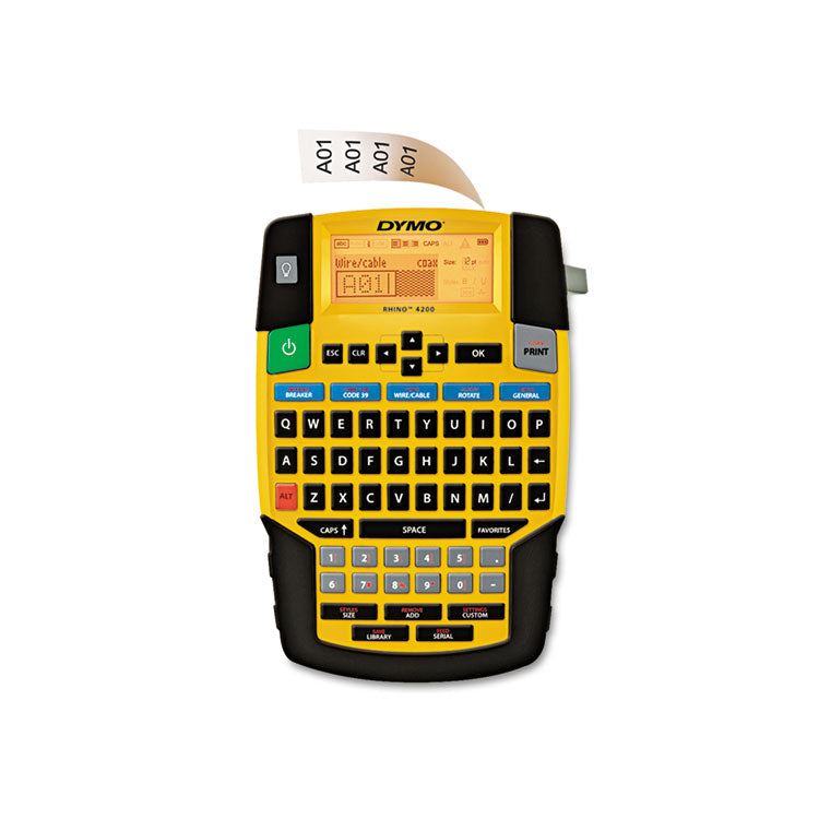 Rhino 4200 Basic Industrial Handheld Label Maker, 1 Line, 4.06 X 8.46 X 2.24 1