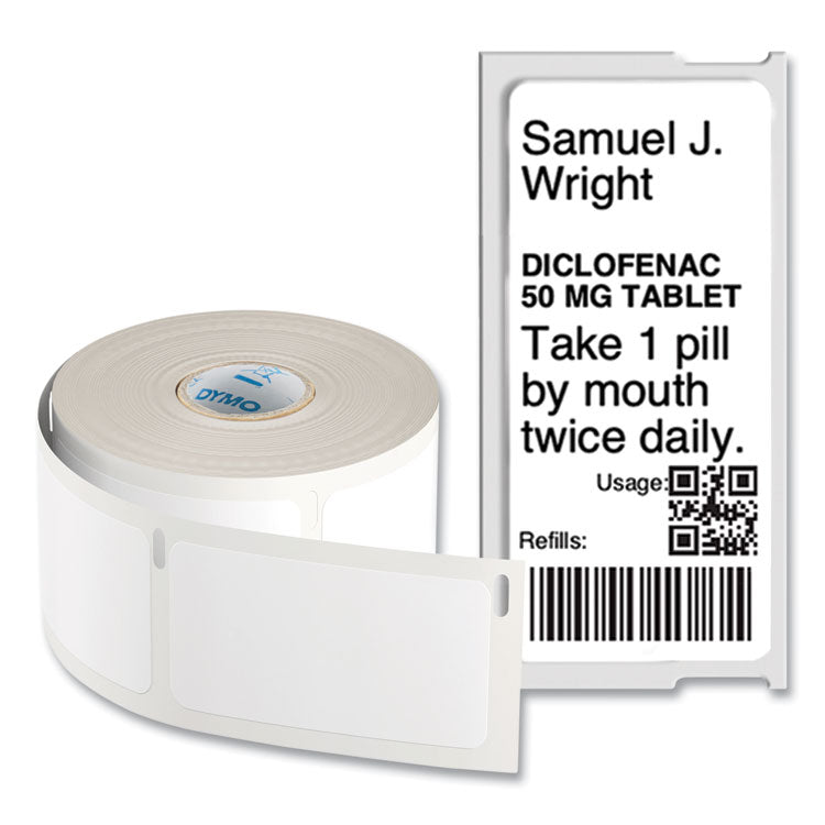 LW Durable Labels, Medical Prescription Label, 1" x 2.13", White, 500 Labels/Roll 3