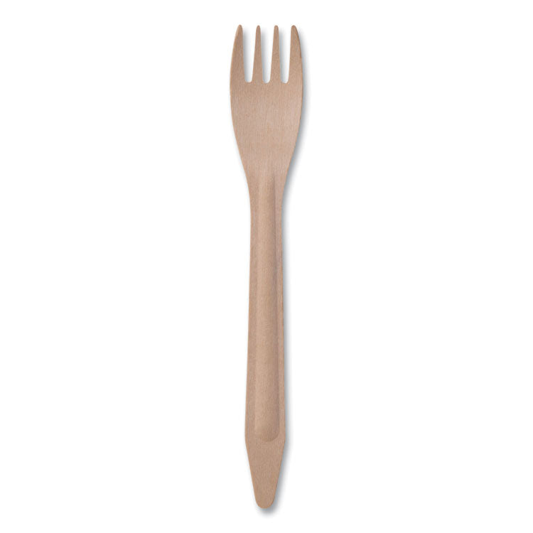 Wood Cutlery, Fork, Natural, 500/Carton 1