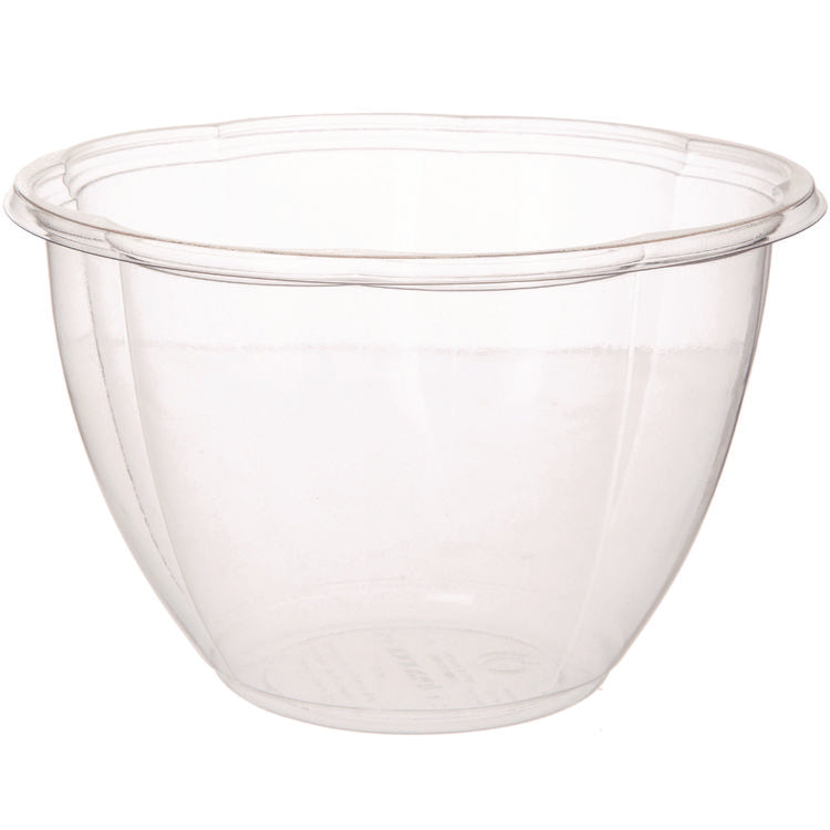 Salad Bowls, 48 oz, 6.69" Diameter x 4.38"h, Clear, Plastic, 300/Carton 1