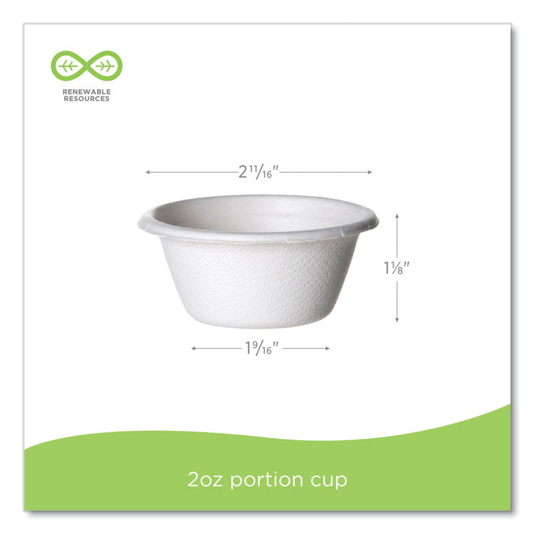 2 Oz. Sugarcane Portion Cup, 50/pk, 50 Pk/ct 2