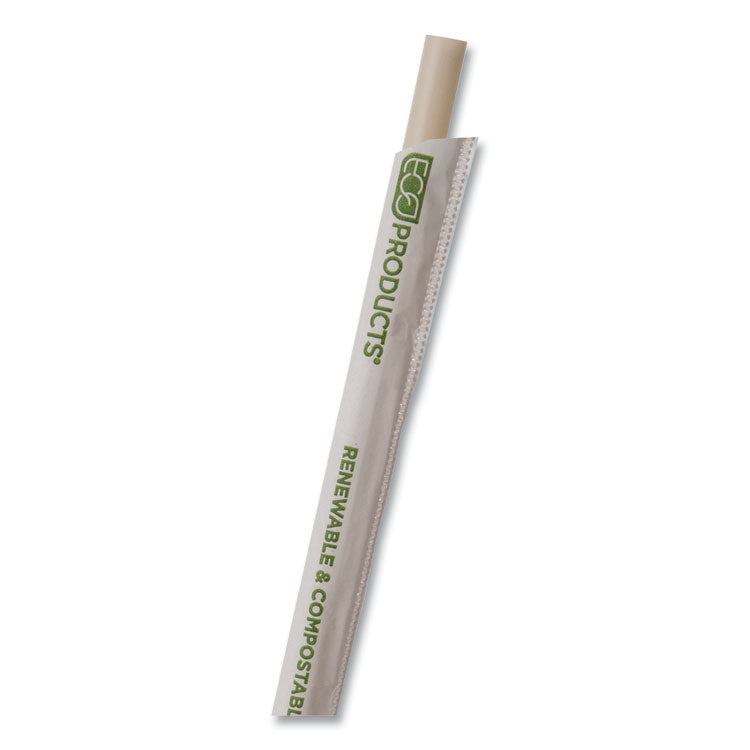 Renewable and Compostable PHA Straws, 7.75", Natural White, 2,000/Carton 3