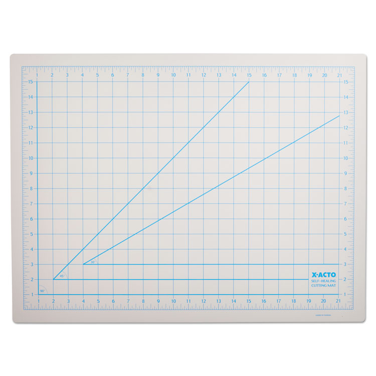 Self-Healing Cutting Mat, Nonslip Bottom, 1" Grid, 18 X 24, Gray 2