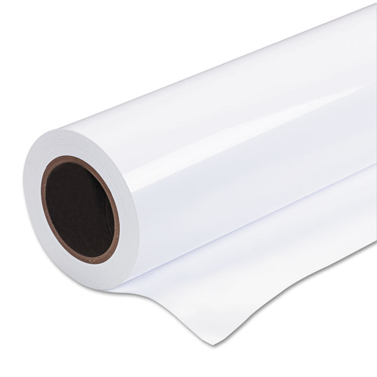 Premium Glossy Photo Paper Roll, 2" Core, 7 mil, 24" x 100 ft, Glossy White 1