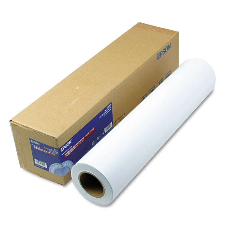 Premium Glossy Photo Paper Roll, 3" Core, 10 Mil, 24" X 100 Ft, Glossy White 1