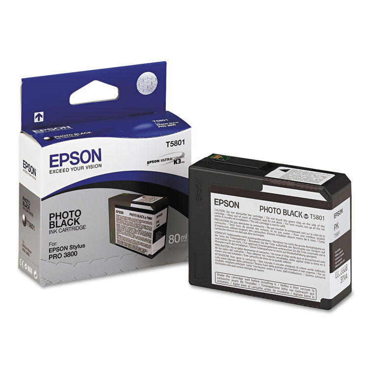 T580100 Ultrachrome K3 Ink, Photo Black 1