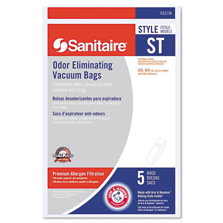 Style ST Disposable Vacuum Bags for SC600 and SC800 Series, 5/Pack, 10 Packs/Carton 1