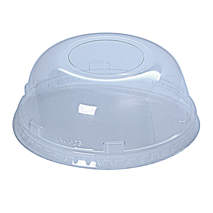 Kal-Clear/Nexclear Drink Cup Lids, Squat Dome Lid with 1.75" Hole, Fits 32 oz Cold Cups, Clear, 500/Carton 1