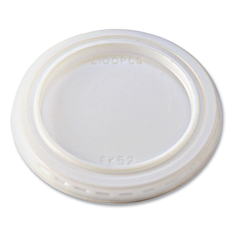 Portion Cup Lids, Fits 1 oz Squat Portion Cups, Clear, 125/Sleeve, 20 Sleeves/Carton 1