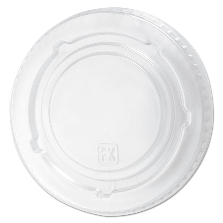 Kal-Clear/Nexclear Drink Cup Lids, Flat Lid with No Slot, Fits 12 to 20 oz Cold Cups, Clear, 1,000/Carton 1