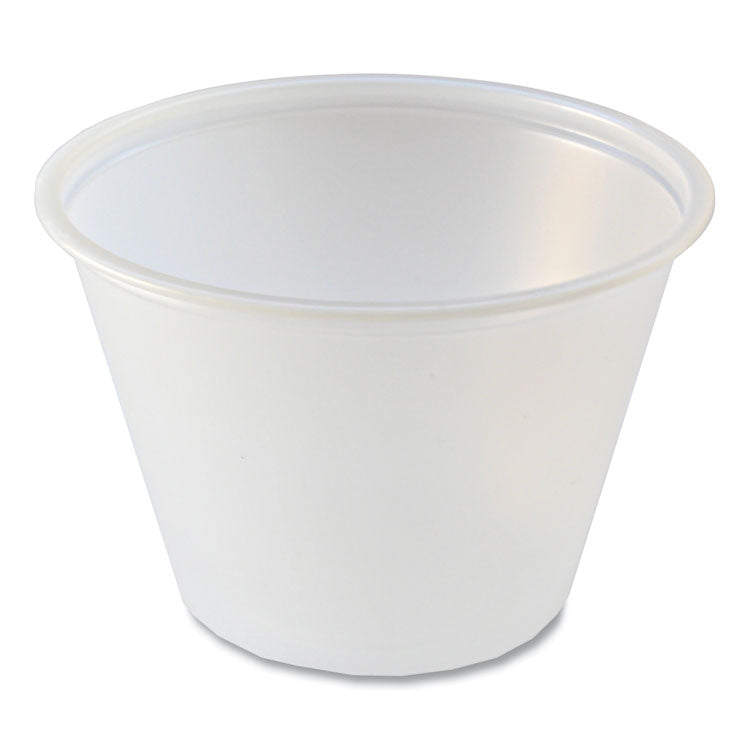 Portion Cups, 2.5 oz, Translucent, 125/Sleeve, 20 Sleeve/Carton 1