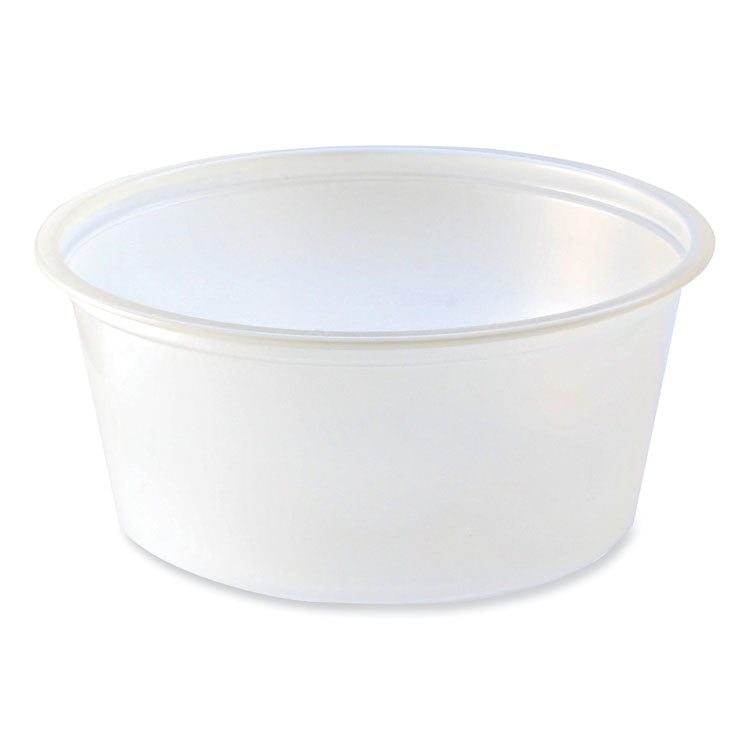 Portion Cups, 3.25 oz, Translucent, 125/Sleeve, 20 Sleeve/Carton 1