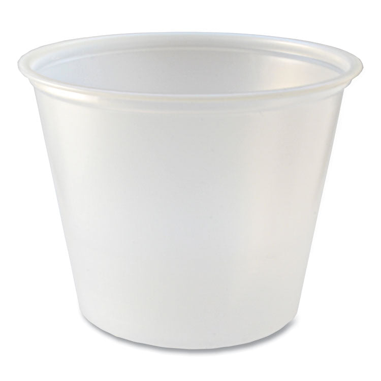 Portion Cups, 5.5 oz, Translucent, 125/Sleeve, 20 Sleeve/Carton 1