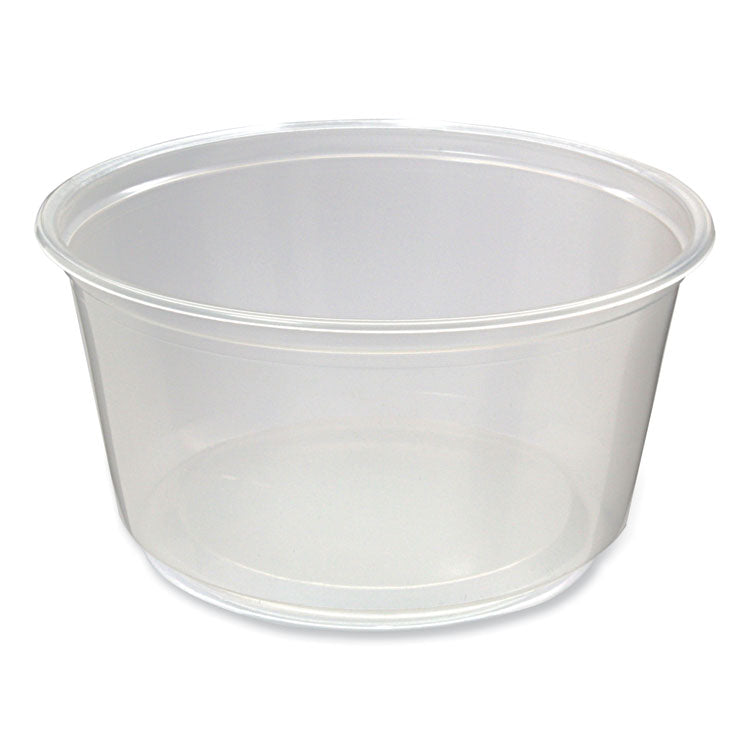 Microwavable Deli Containers, 12 oz, 4.6 Diameter x 2.3 h, Clear, Plastic, 500/Carton 1