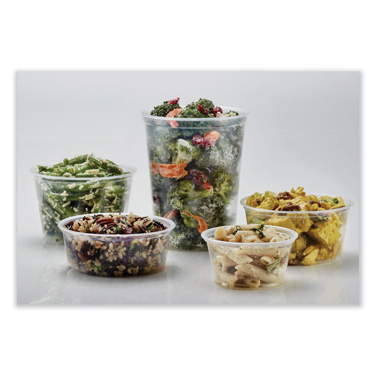 Microwavable Deli Containers, 12 oz, 4.6 Diameter x 2.3 h, Clear, Plastic, 500/Carton 2