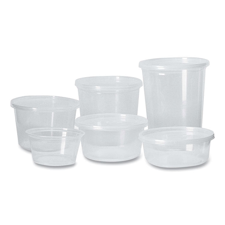 Microwavable Deli Containers, 24 oz, 4.6 Diameter x 4.1 h, Clear, Plastic, 500/Carton 3