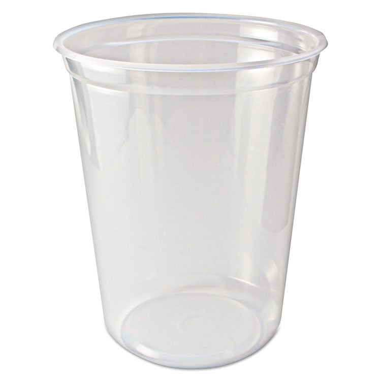 Microwavable Deli Containers, 32 oz, 4.6 Diameter x 5.6 h, Clear, Plastic, 500/Carton 1