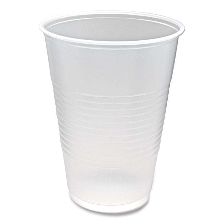 RK Ribbed Cold Drink Cups, 10 oz, Clear, 100/Sleeve, 25 Sleeves/Carton 1