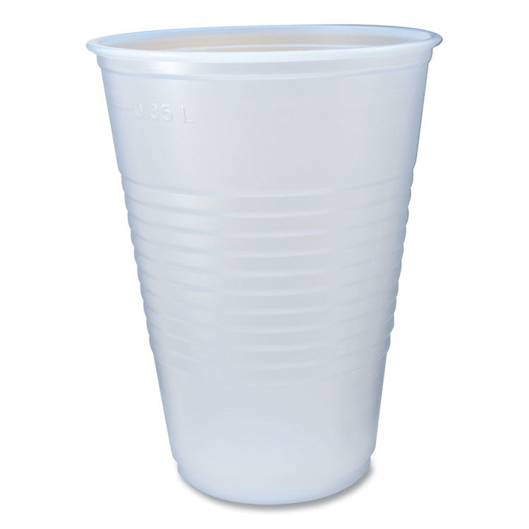 RK Ribbed Cold Drink Cups, 14 oz, Clear, 50/Sleeve, 20 Sleeves/Carton 1