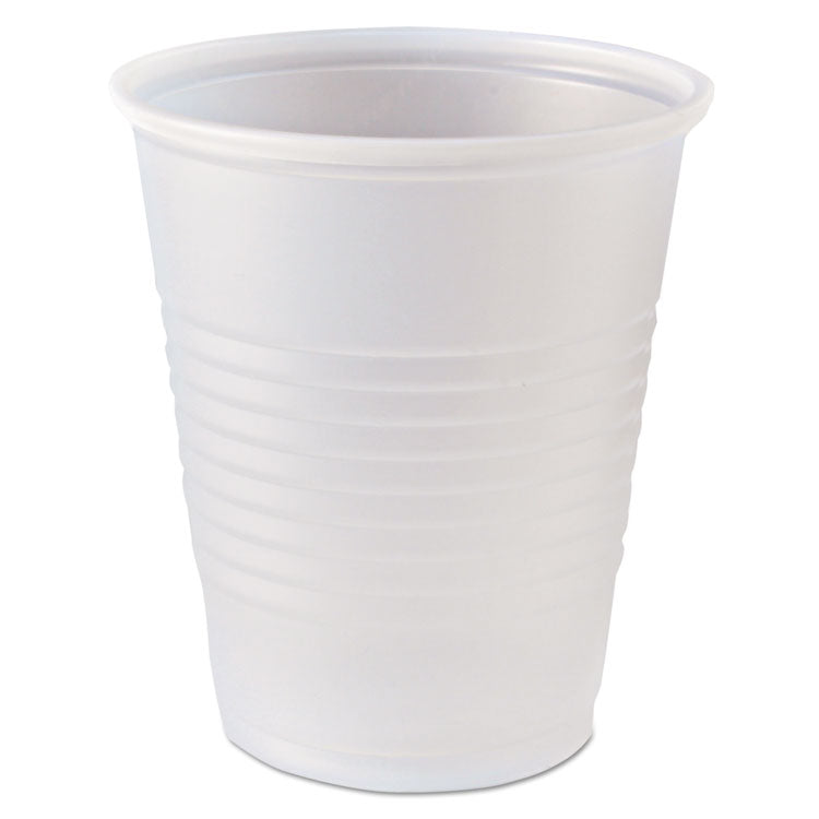 Rk Ribbed Cold Drink Cups, 5 Oz, Clear, 100/bag, 25 Bags/carton 1