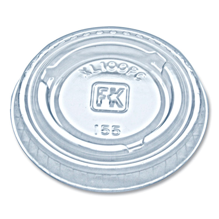 Portion Cup Lids, Fits 0.75 oz to 1 oz Portion Cups, Clear, 2,500/Carton 1