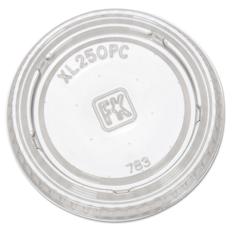 Portion Cup Lids, Fits 1.5 Oz To 2.5 Oz Cups, Clear, 125/sleeve, 20 Sleeves/carton 1