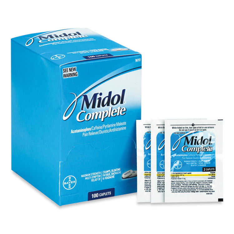 Complete Menstrual Caplets, Two-Pack, 50 Packs/box 1