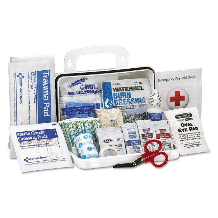 Ansi Class A 10 Person First Aid Kit, 71 Pieces, Plastic Case 2