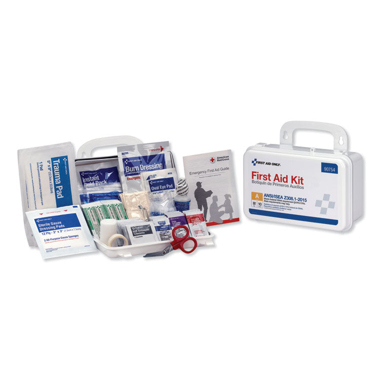 Ansi Class A 10 Person First Aid Kit, 71 Pieces, Plastic Case 1