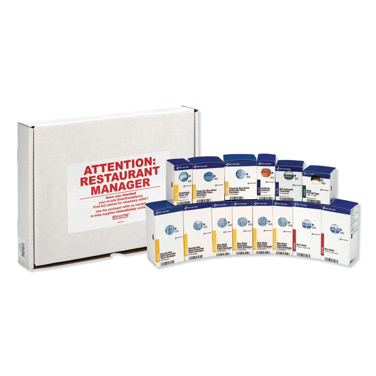 Smartcompliance Restaurant First Aid Cabinet Refill, 214 Pieces 2