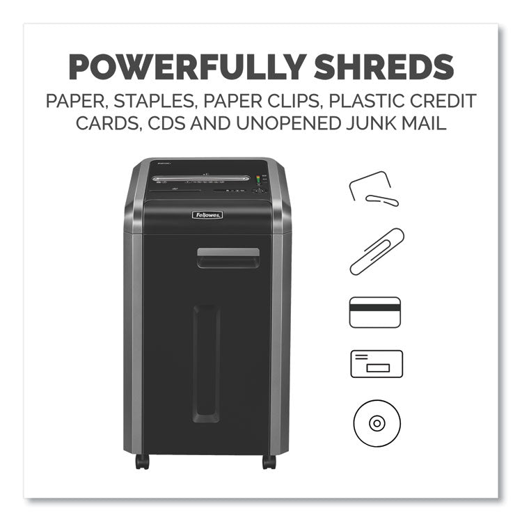 Powershred 225ci 100% Jam Proof Cross-Cut Shredder, 22 Manual Sheet Capacity 6